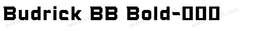 Budrick BB Bold字体转换
